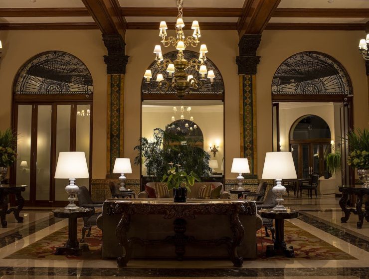 unique travel destinations Country Club Lima lobby