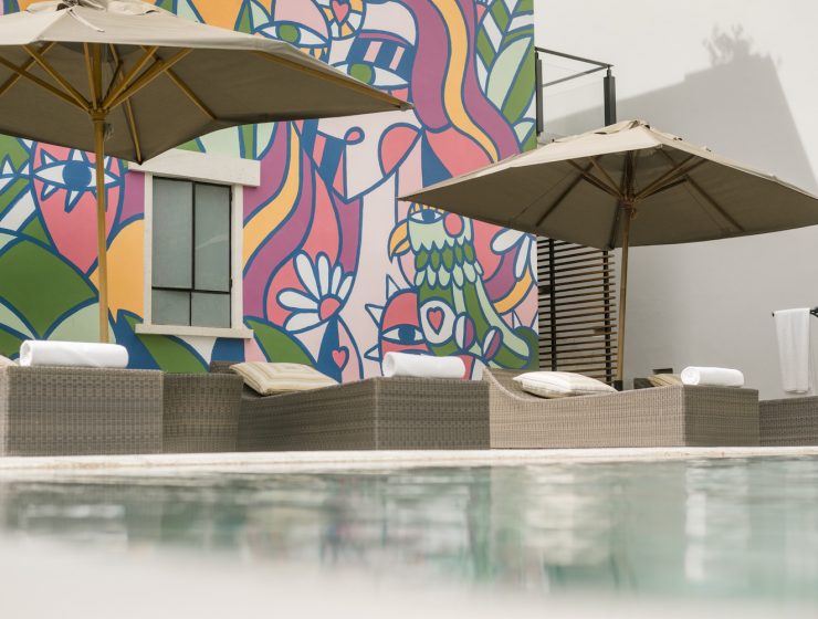 summer 2025 travel ideas poolside at Hotel Matilda in San Miguel de Allende